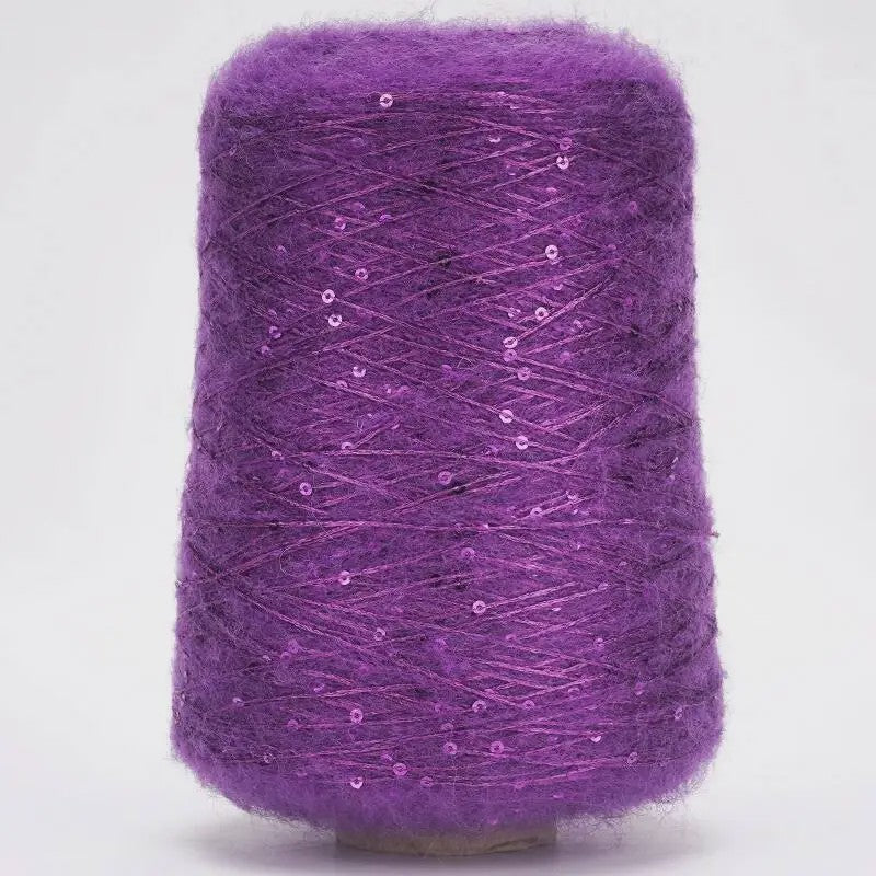 Zacht Pluche Mohair Garen met Pailletten - Kleurrijk Brei-, Haak- en Naaigaren (520g)