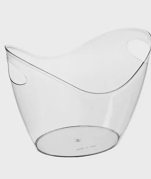 Grote Transparante IJsemmer met Handvat - Perfect voor Wijn, Champagne & Bier
