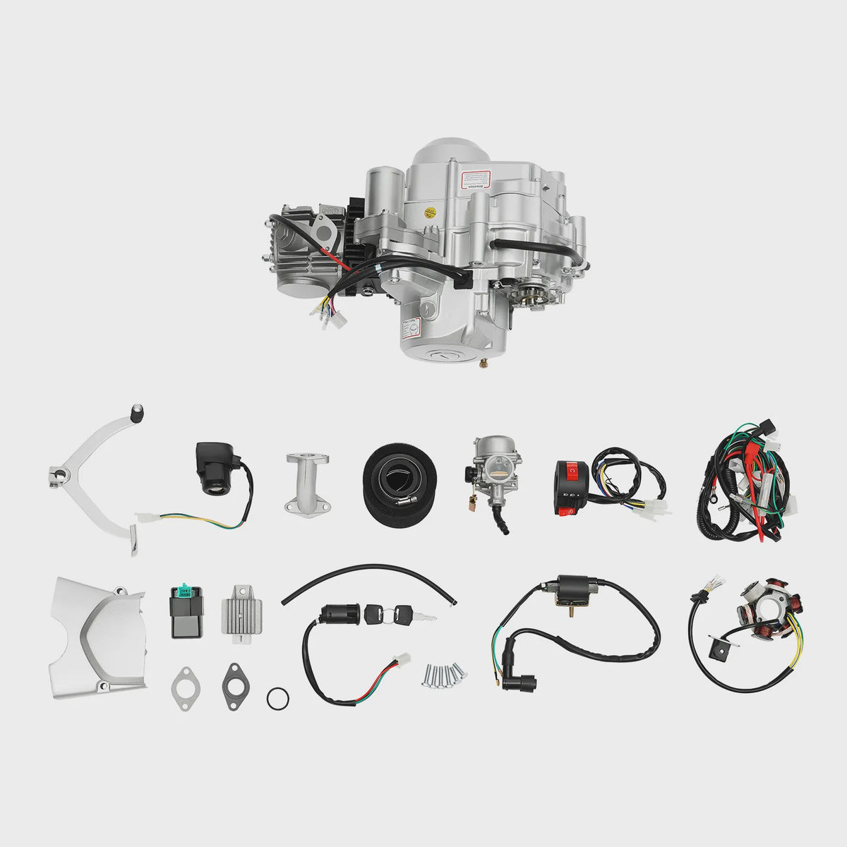 125cc 4-Takt Semi-Automatische Motor met Elektrische Start & Reverse voor ATV, Quad, Go-Kart
