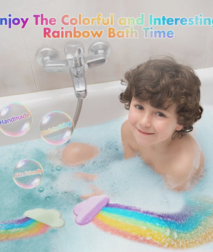 Blue Ocean Regenboog Bruisballen: Kleurrijk Badplezier met Verrassing - Perfect Cadeau voor Kinderen