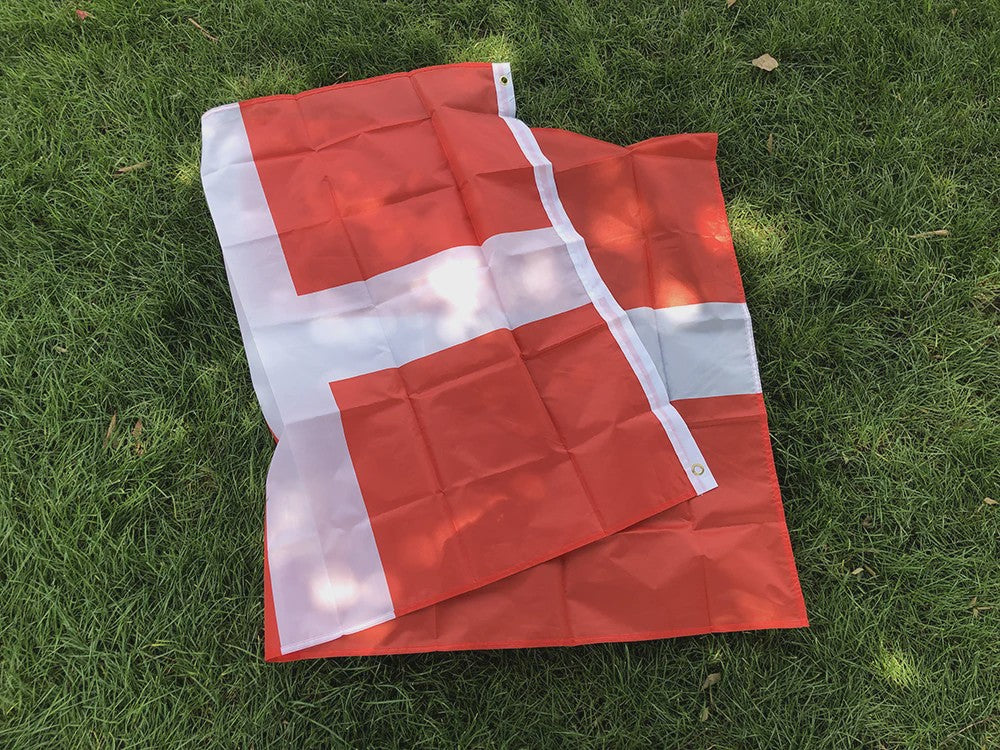 Hoge Kwaliteit Deense Vlag 90x150cm - Polyester Vlag van Denemarken