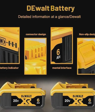 DeWalt 20V MAX XR 6.0Ah Lithium Accu - DCB206 - Snel Opladen