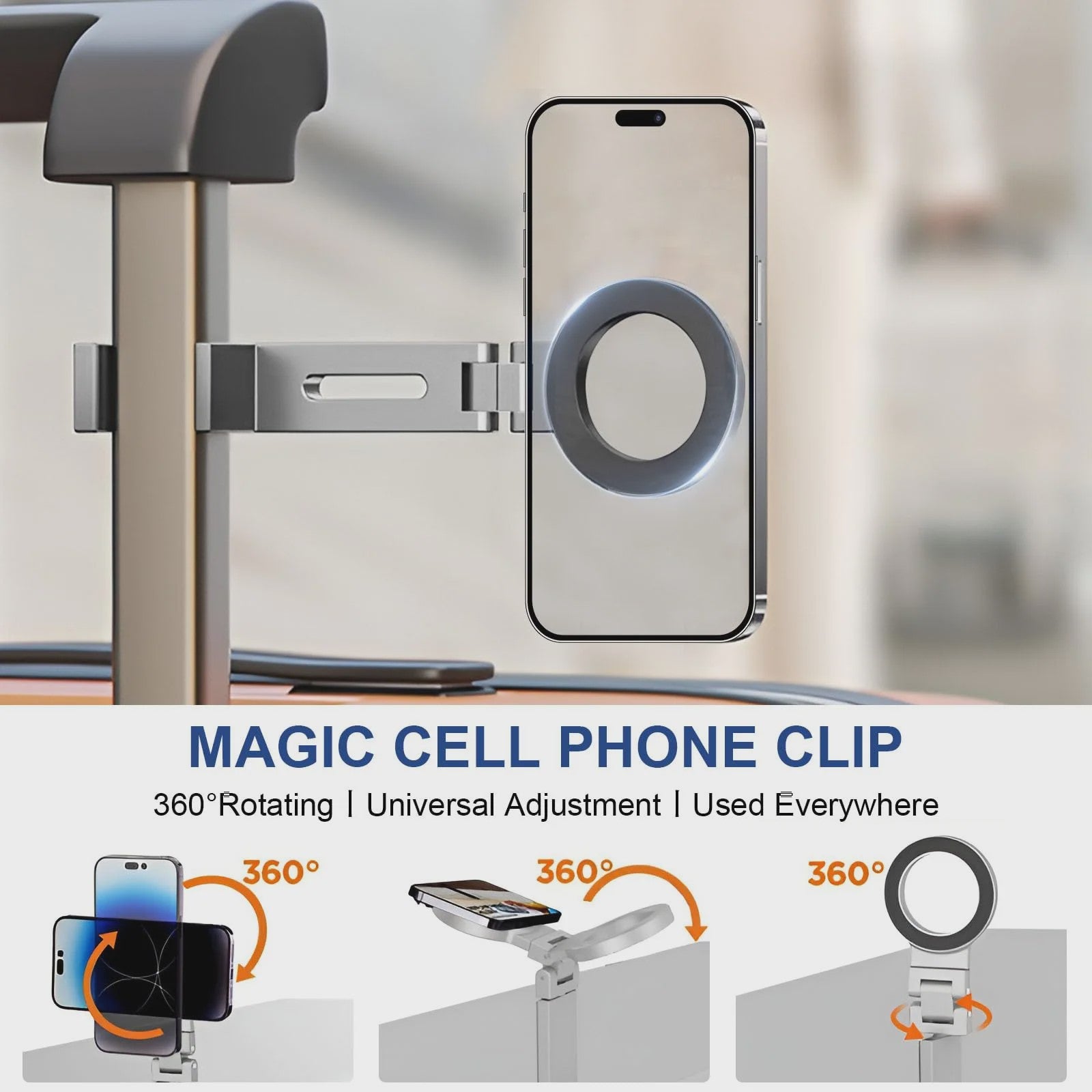 Magnetische Telefoonstandaard: Draagbaar, Opvouwbaar & Verstelbaar voor iPhone