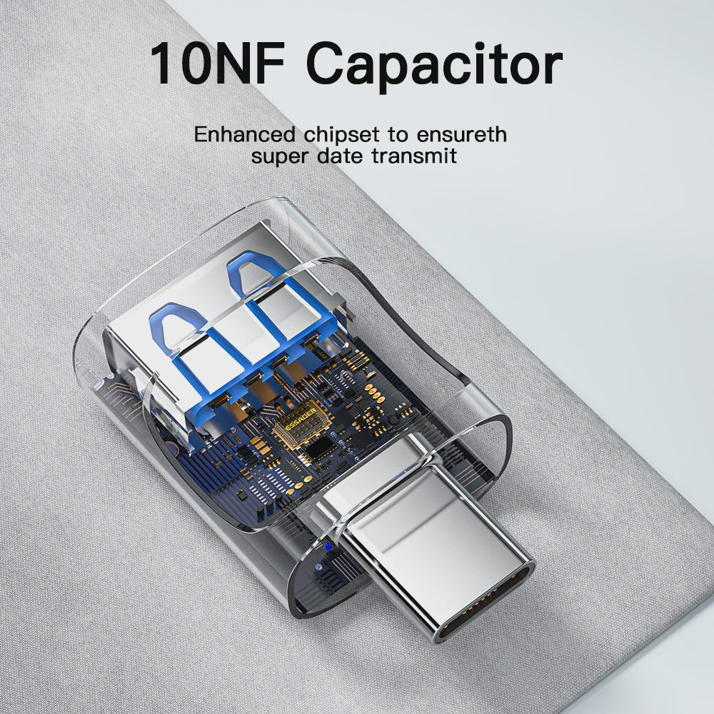 Essager USB 3.0 OTG Adapter: Type-C naar USB-A Female Converter