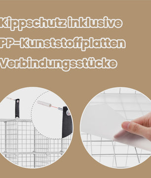 Modulair Opbergrek van 16 Vakken - Flexibel en Uitbreidbaar Systeem