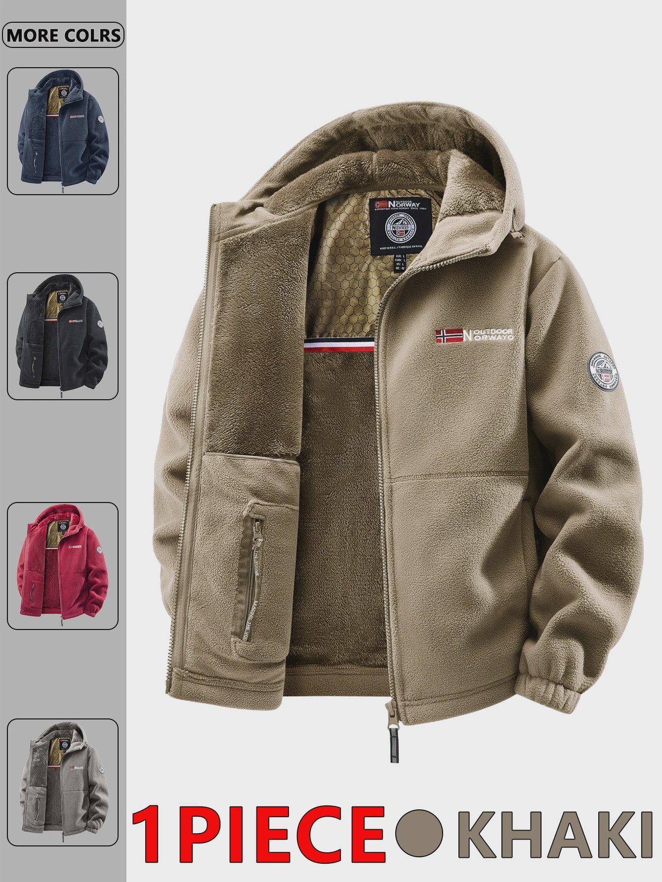 Heren Outdoor Jas met Capuchon - Veelzijdige Winterjas voor Dagelijks Gebruik en Reizen