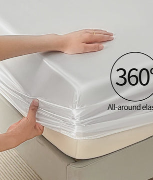 Satijnen Hoeslaken met 360° Elastische Band - Luxe en Comfortabel Beddengoed