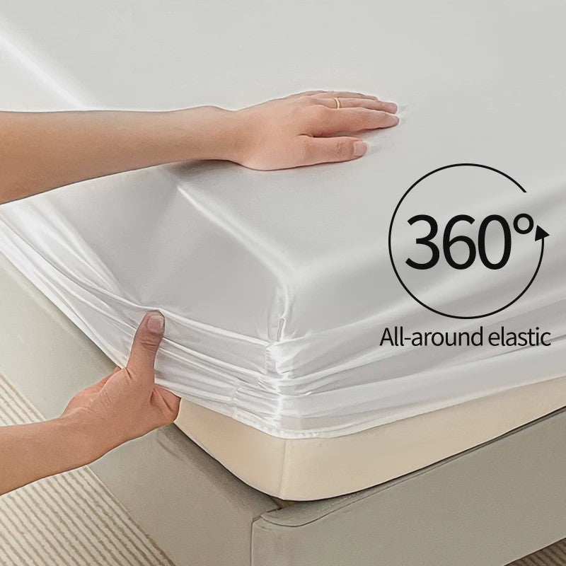 Satijnen Hoeslaken met 360° Elastische Band - Luxe en Comfortabel Beddengoed