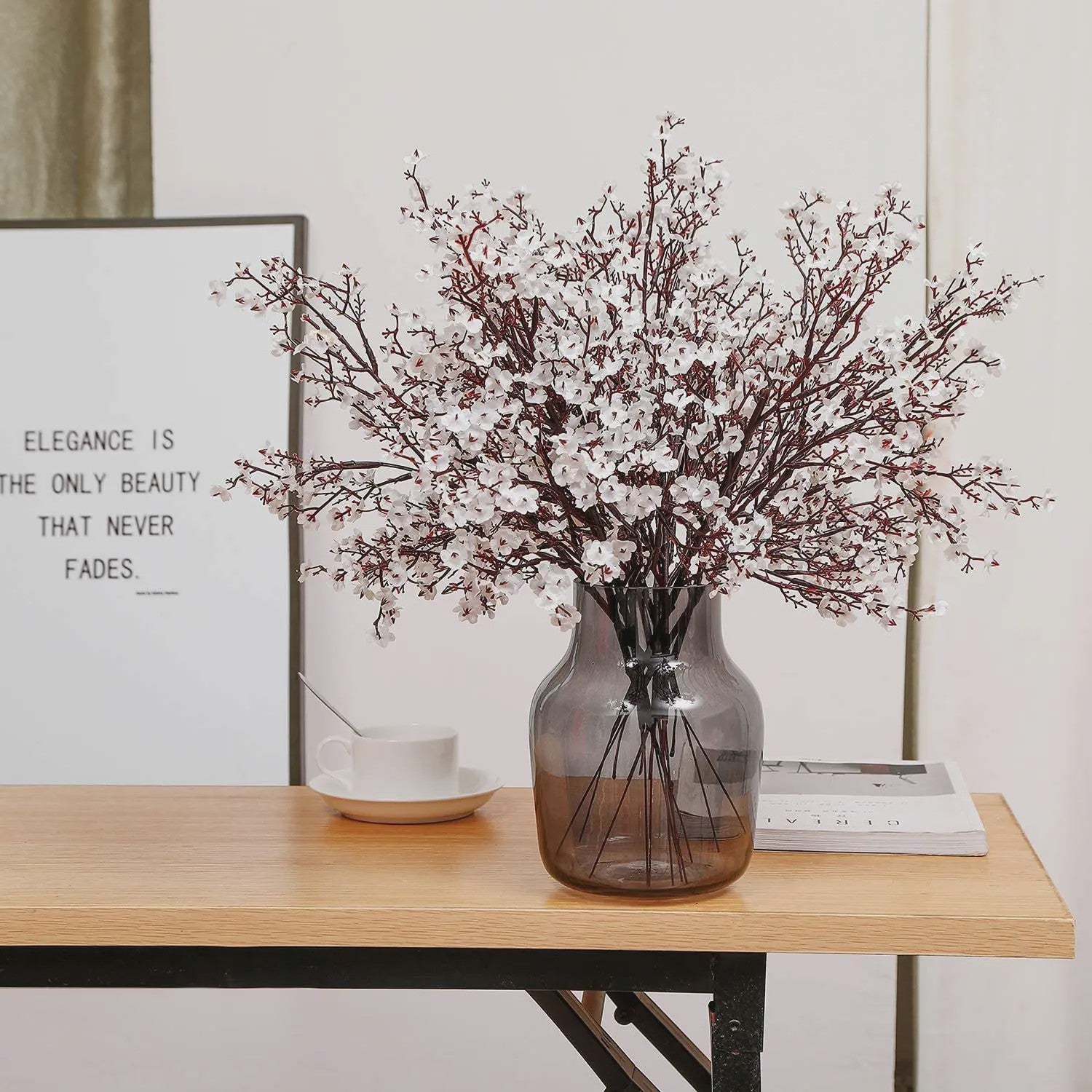 5x Kunstbloemen 'Sterrenhemel' - Decoratieve Takken voor Binnen & Buiten