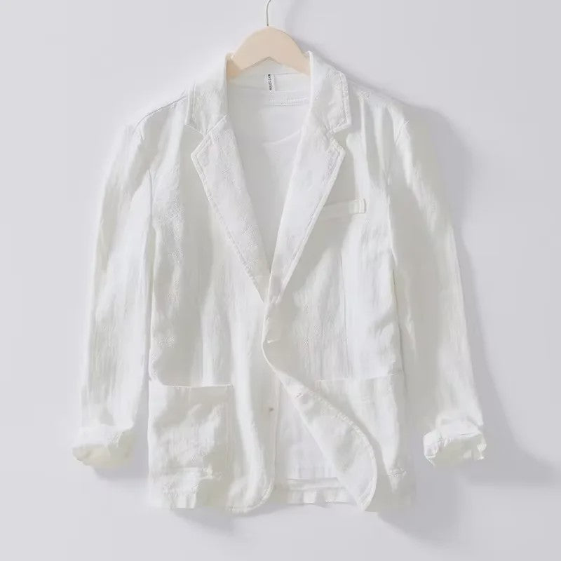 Lichte Katoenen Heren Blazer - Ademend Zomerjasje voor Business & Casual