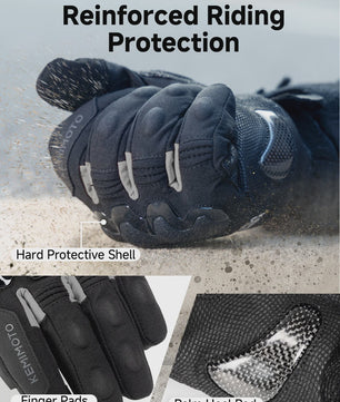 KEMIMOTO Verwarmde Motorhandschoenen - Waterdicht, Oplaadbaar & Warm voor de Winter
