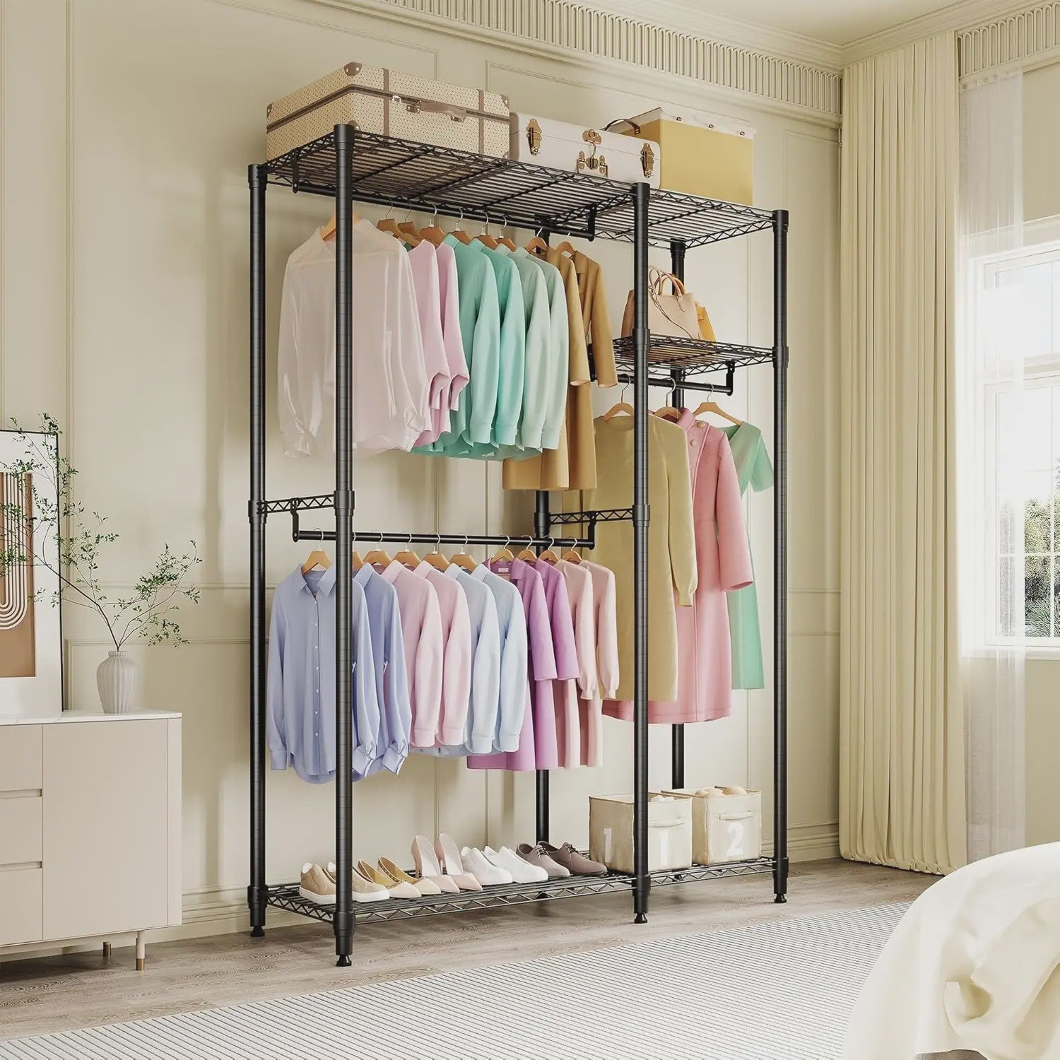 Robuuste Kledingrek & Garderobe Organizer - Verstelbaar en Modulair