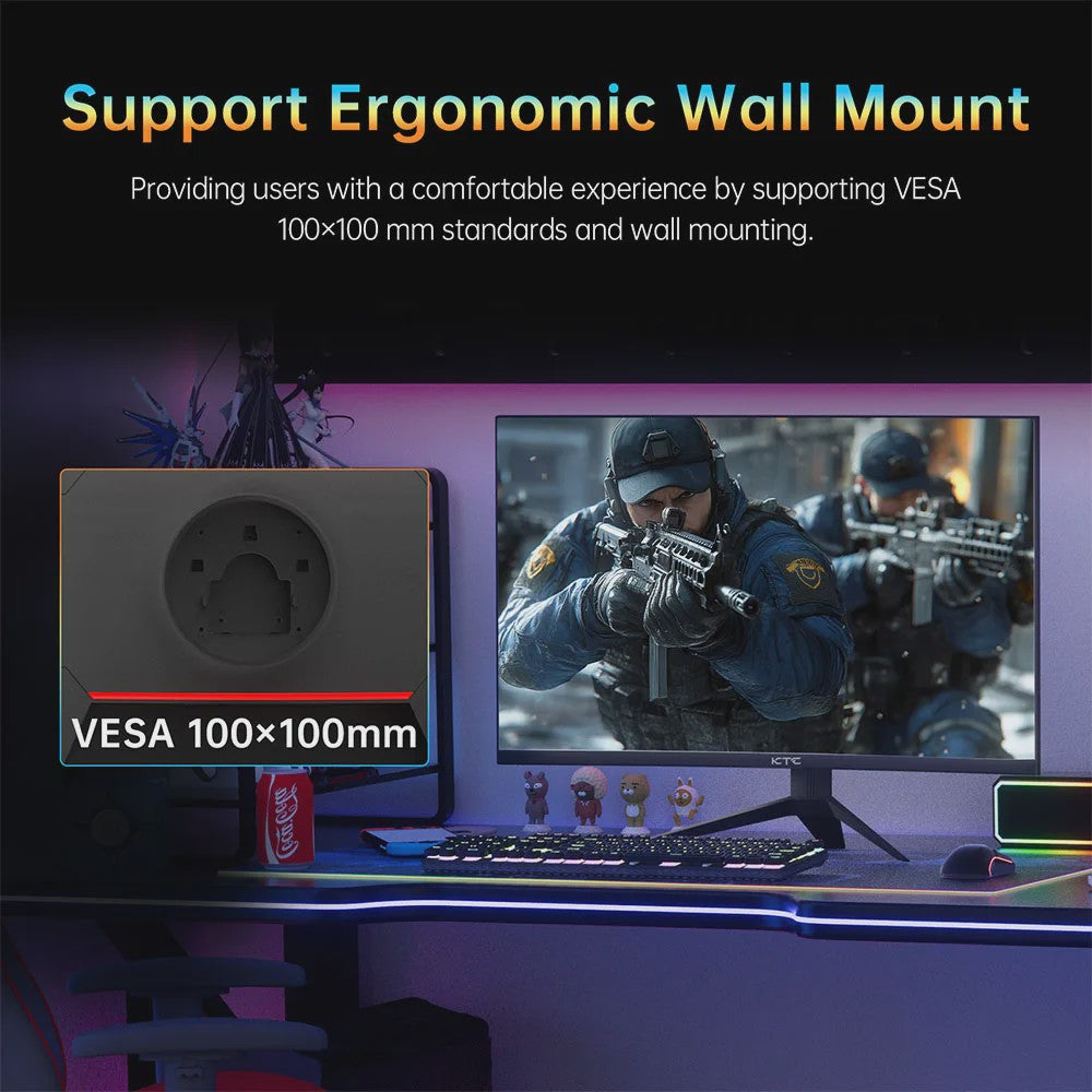 KTC H32S17 Gaming Monitor - 32-inch QHD 180Hz 1ms 1500R Curved HVA