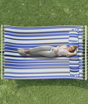 Dubbele Hangmat met Standaard - Ruim, Comfortabel & Draagbaar voor 2 Personen