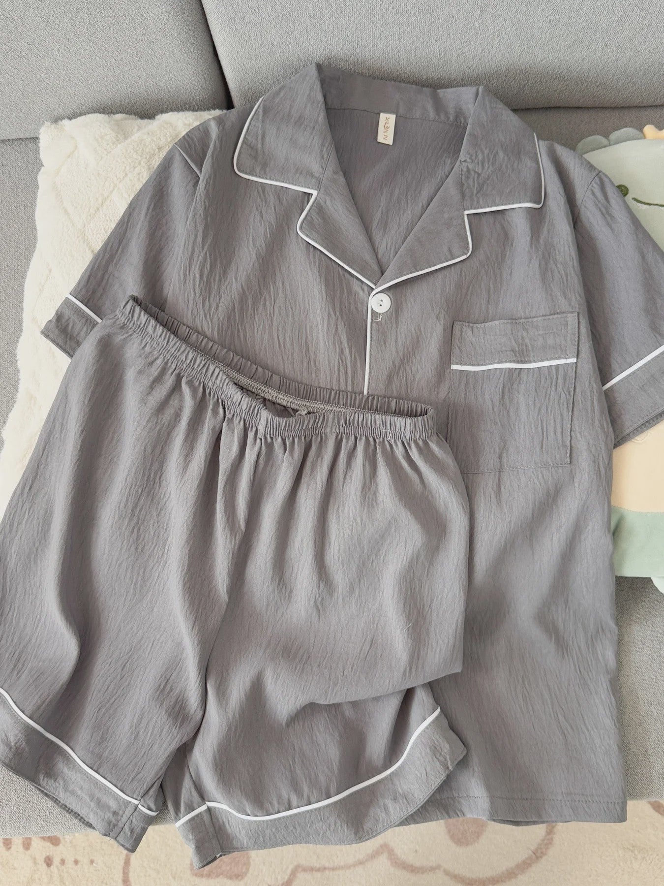 Heren Pyjamaset Korte Mouw & Shorts - Comfortabele Zomer Loungewear