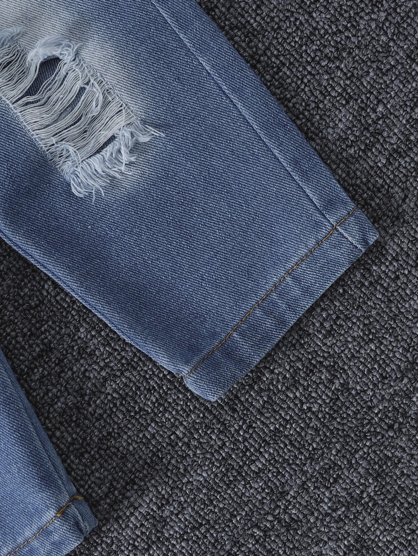 Stoere Denim Set voor Baby Meisjes: Jasje & Jeans met Ripped Look - Lente/Herfst Collectie