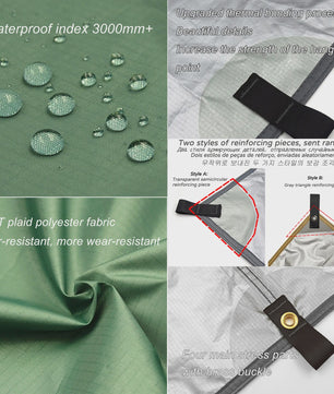 Waterdichte Tarp Tent - Lichtgewicht Outdoor Shelter & Luifel voor Camping & Survival