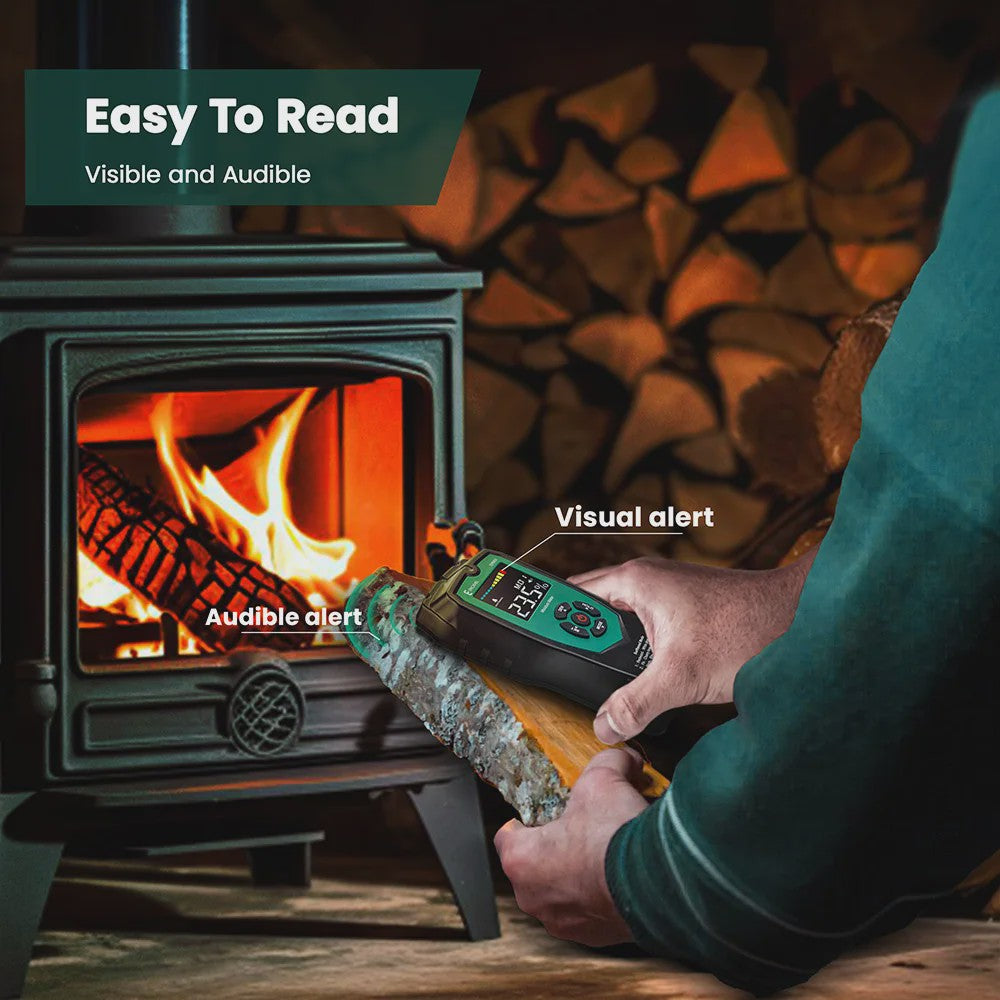 ERICKHILL EWM04 Vochtmeter Hout en Muur - Non-invasieve Digitale Vochtdetector met LCD