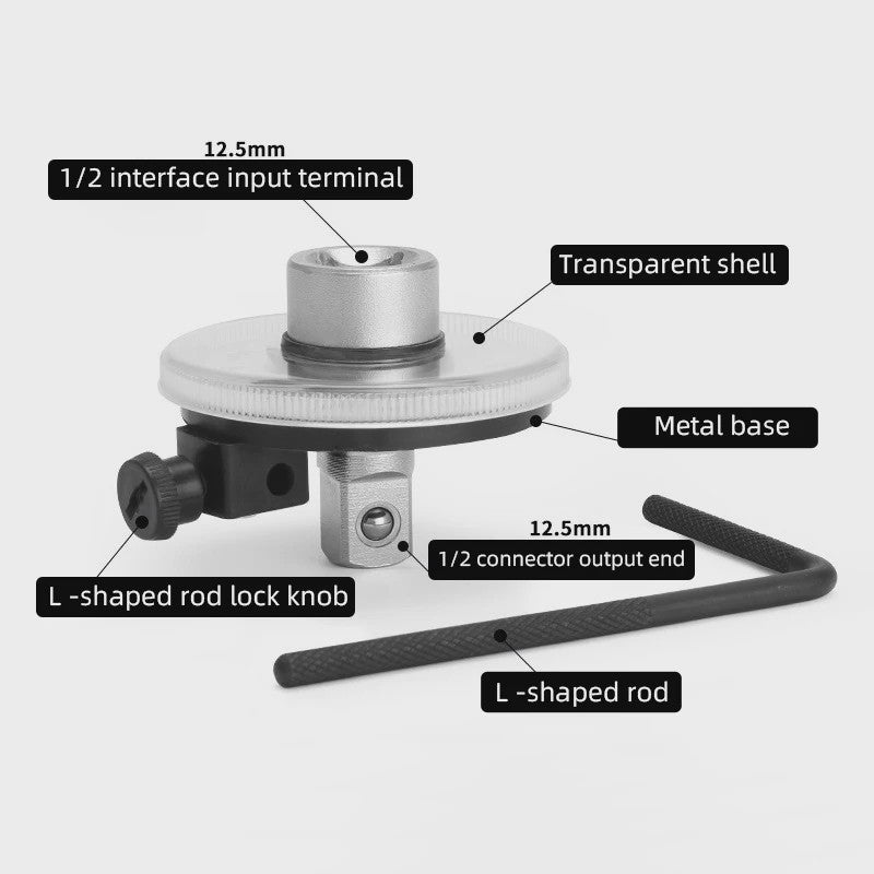 Momentsleutel met Gradenmeter - Precisie voor Autoreparatie