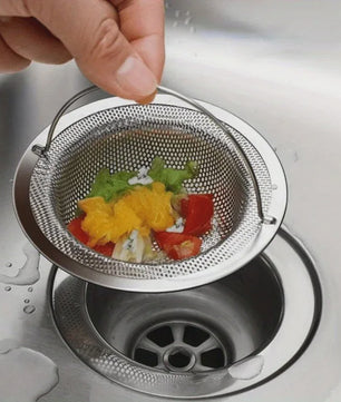 RVS Afvoerzeef met Handvat - Keuken, Douche & Bad - Voorkomt Verstoppingen