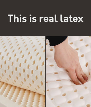 100% Natuurlijk Latex Matras uit Thailand - Dikke Topper voor Huis & Slaapzaal - 1.5m & 1.8m