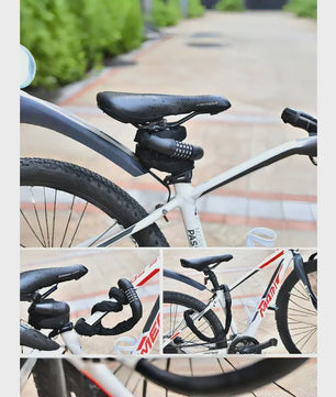 5-Cijferig Combinatieslot Ketting voor Motor, Fiets & Elektrische Voertuigen - Anti-diefstal Beveiliging