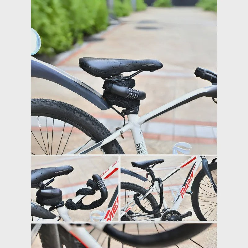 5-Cijferig Combinatieslot Ketting voor Motor, Fiets & Elektrische Voertuigen - Anti-diefstal Beveiliging