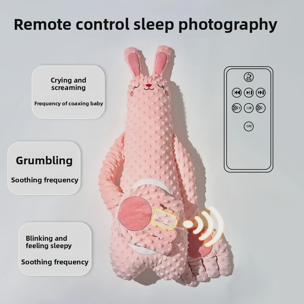 Babyslaapkussen met Afstandsbediening - Zachte Knuffel met Kalmerende Patting Functie