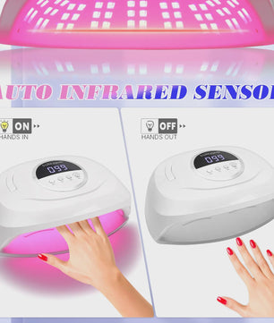 380W UV LED Nagel Lamp - 84 LEDs, Snellrogend & Automatische Sensor
