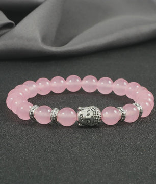 Natuurstenen Buddha Armband met Tijgeroog Kralen - Elastisch & Verstelbaar