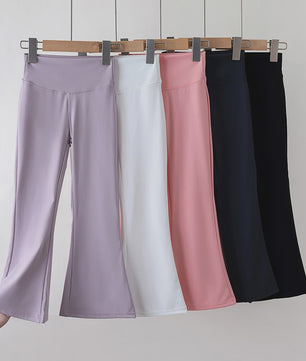 Flared Yoga Broek voor Meisjes - Hoge Taille & Stretch Legging
