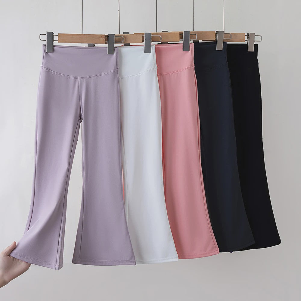 Flared Yoga Broek voor Meisjes - Hoge Taille & Stretch Legging