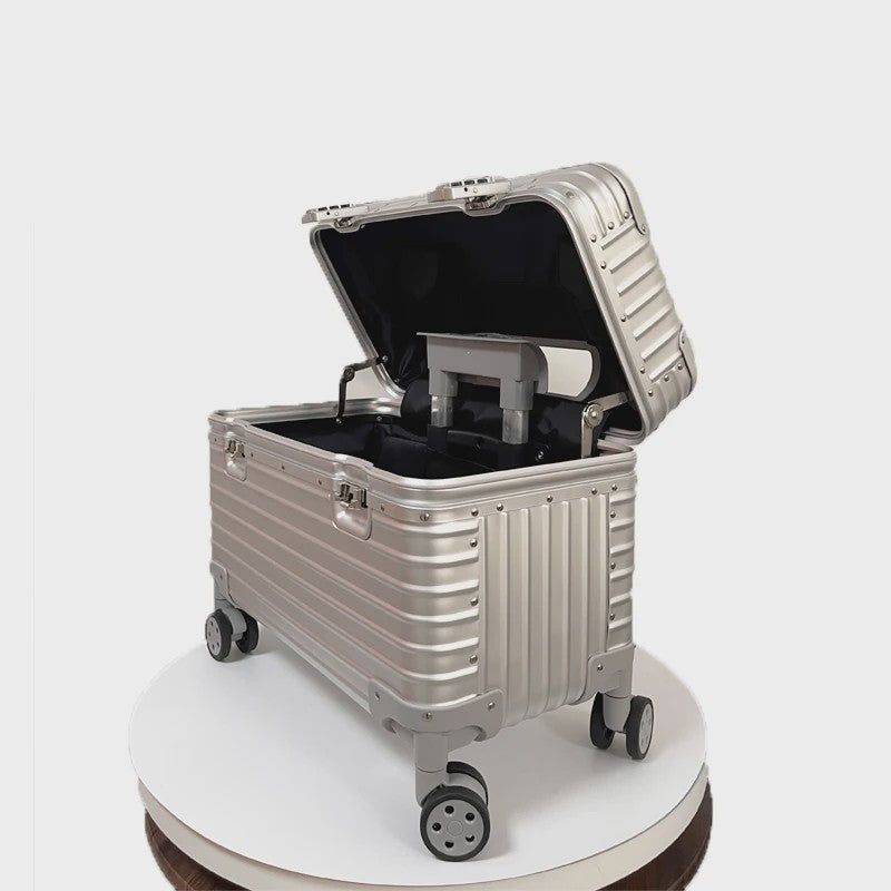 Luxe Aluminium Trolley Koffer 18/20 Inch - Handbagage, Lichtgewicht & Stijlvol