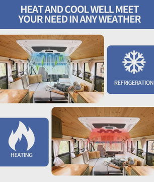 2-in-1 Airconditioner: Koelen & Verwarmen voor Camper, Vrachtwagen & Bestelbus (12V)