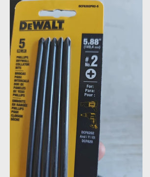 DEWALT DCF6202PH2-5 Set van 5 Stuks PH2 Drywall Collator Bits - 5.88 Inch
