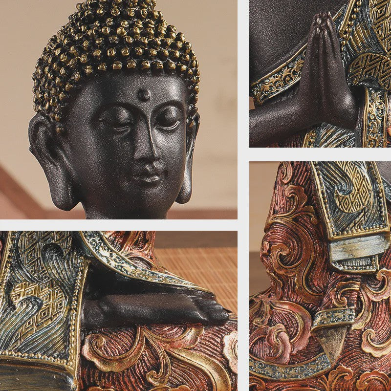 Zittende Boeddha Beeld - Religieus Kunstwerk & Decoratie voor Huis en Kantoor