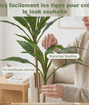 Kunstplant Cordyline Boom in Pot - 90 cm - Realistische Bladeren - Binnen & Buiten
