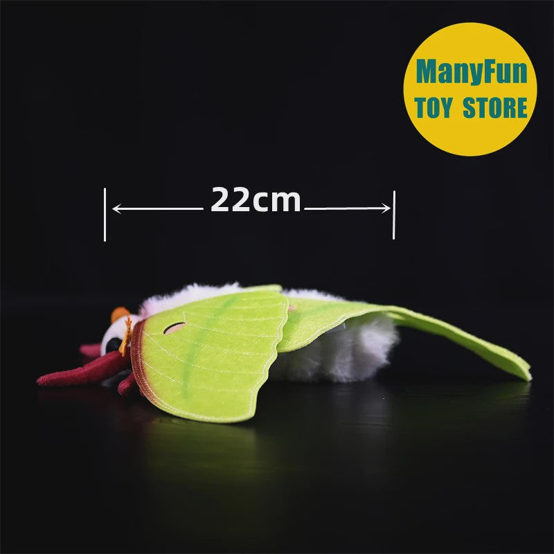 Realistische Luna Mot Pluche - Actias Luna Insect Knuffel voor Verzamelaars