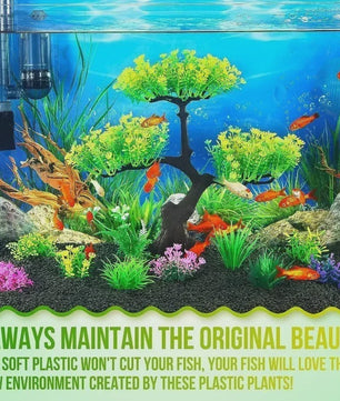 Set Kunstplanten Aquarium Decoratie - Levendige Kleuren voor Vistank