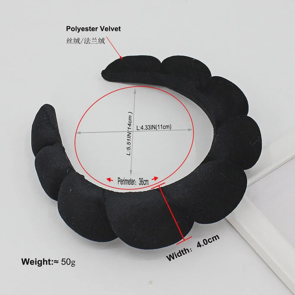 Luxe Velours Make-up Hoofdband - Comfortabel voor Gezichtswas & Huidverzorging