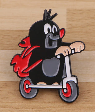 Grappige Mol Emaille Speld - Cartoon Dieren Broche voor Rugzak & Kleding