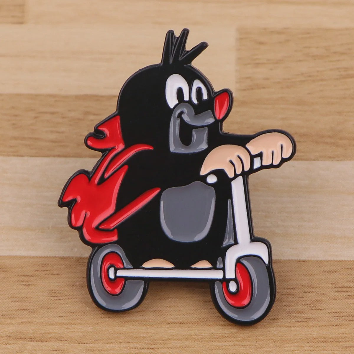Grappige Mol Emaille Speld - Cartoon Dieren Broche voor Rugzak & Kleding