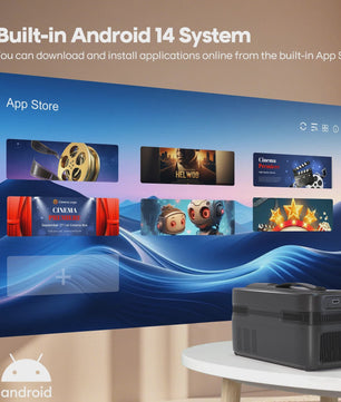 Magcubic HY450 Ultra Short Throw Projector: 900 ANSI Lumen, 1080P Native, 8K Support, Auto Focus & Offset