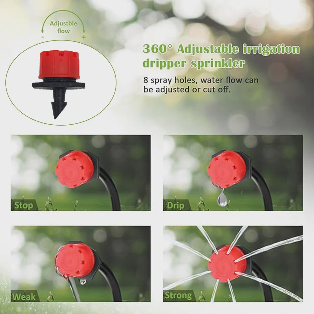 Automatisch Druppelsysteem 20M - Verstelbare Sproeiers voor Tuin & Potten