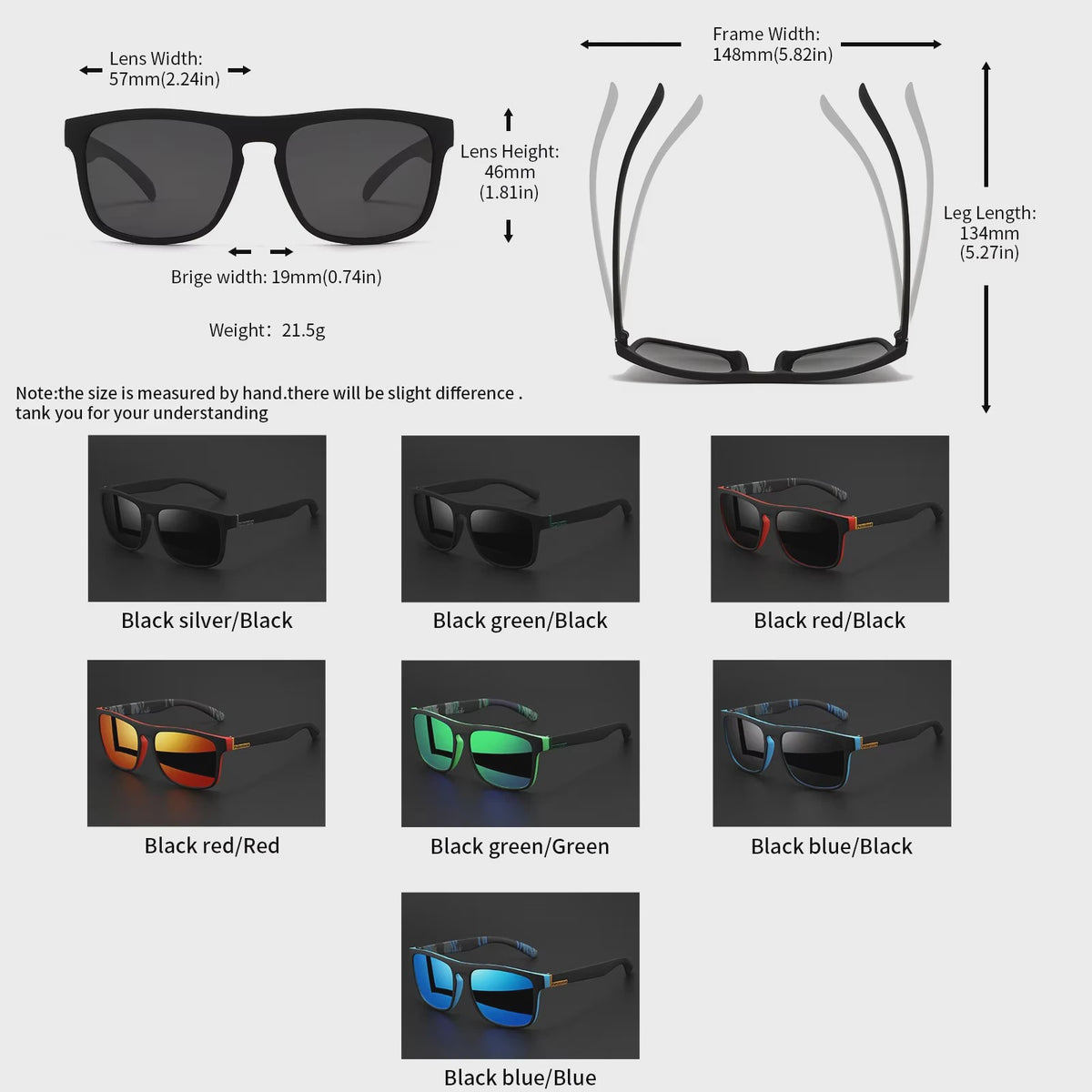 4x Klassieke Gepolariseerde Sport Zonnebril Heren Dames - Lichtgewicht PC Frame UV400