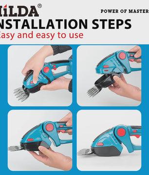 HILDA 2-in-1 Snoeischaar & Grasmaaier - Draadloos, Makita 18V Compatibel