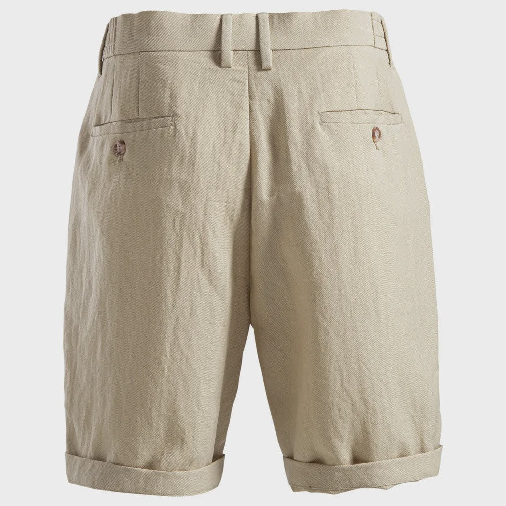 Zomerse Heren Short Pants: Business Casual met Stretch Taille in Old Money Stijl