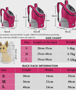 Ademende Honden Rugzak Carrier voor Katten en Kleine Honden - Verstelbaar & Veilig
