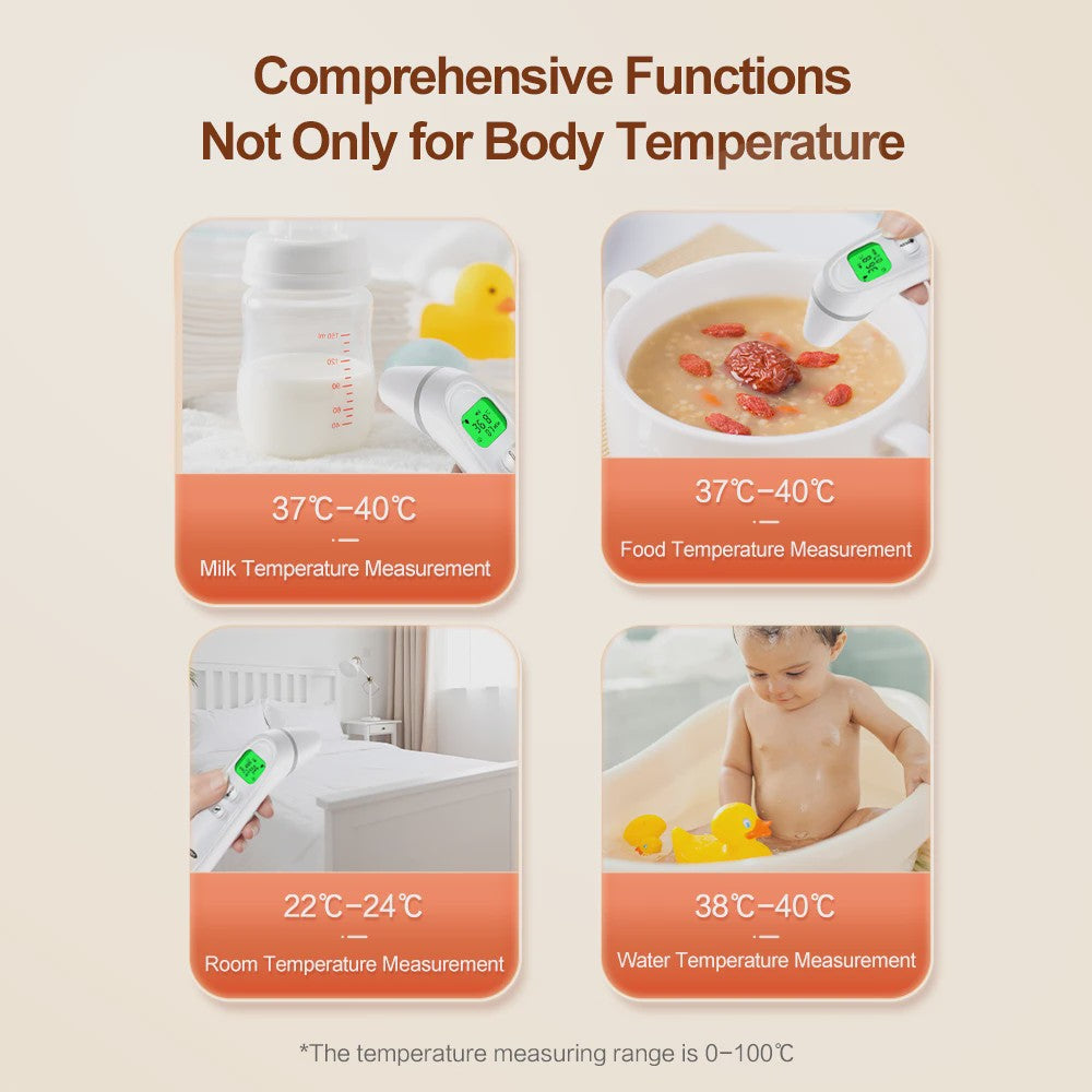 Cofoe Digitale Infrarood Thermometer: Contactloos Meten voor Lichaam, Oor & Objecten