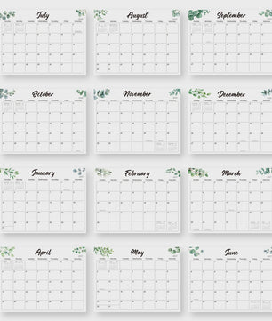 Magnetische Koelkast Kalender 2026-2027 | Maandplanner & Keuken Organizer